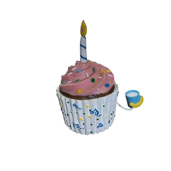WMG Anthropomorphic Shelf Sitters Birthday Party Cupcake 2006 Figurine Vintage - Picture 13 of 16